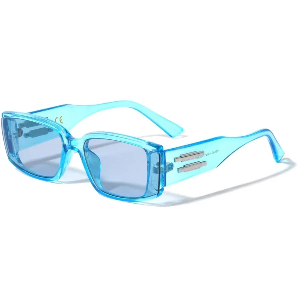 Blue Rectangle Sunglasses Trendy Fashion Frames UV400 Protection Lentes‎ Gafas
